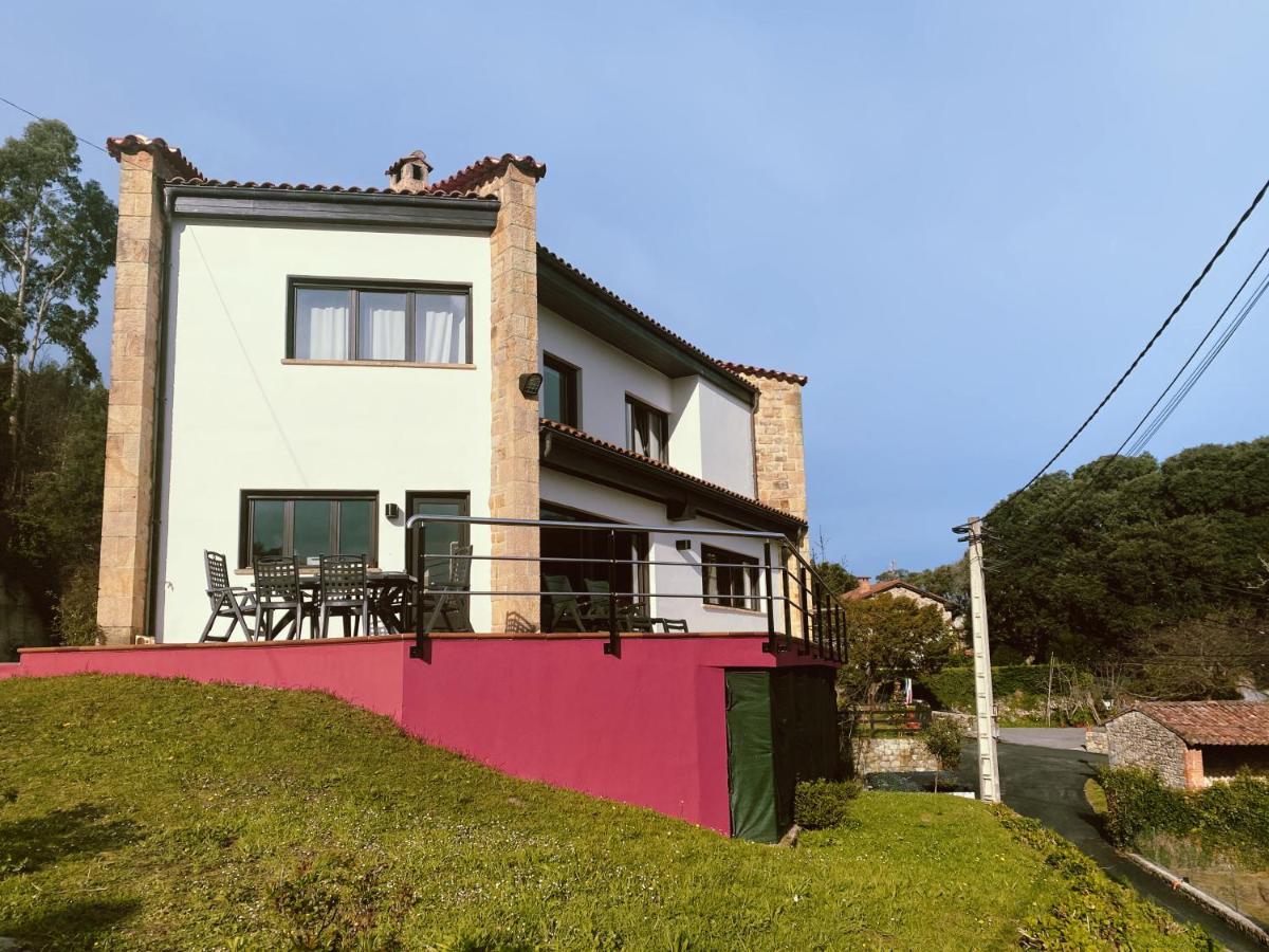 Villa La Jarocha, Casa Con Vistas Al Mar En Pechón Exterior foto